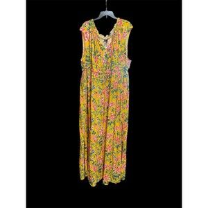 Torrid Plus Size 5 Floral Maxi Dress Summer NWT